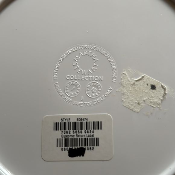 Christmas Serving Plates. 1-M. Stewart Cookie Melamine plate. 2- glass dishes. - Picture 5 of 7